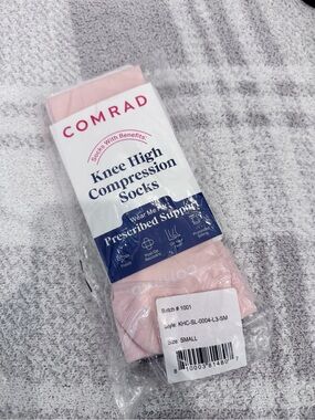Comrad Knee High, Firm Compression, in Rose (Small)